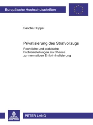 cover image of Privatisierung des Strafvollzugs